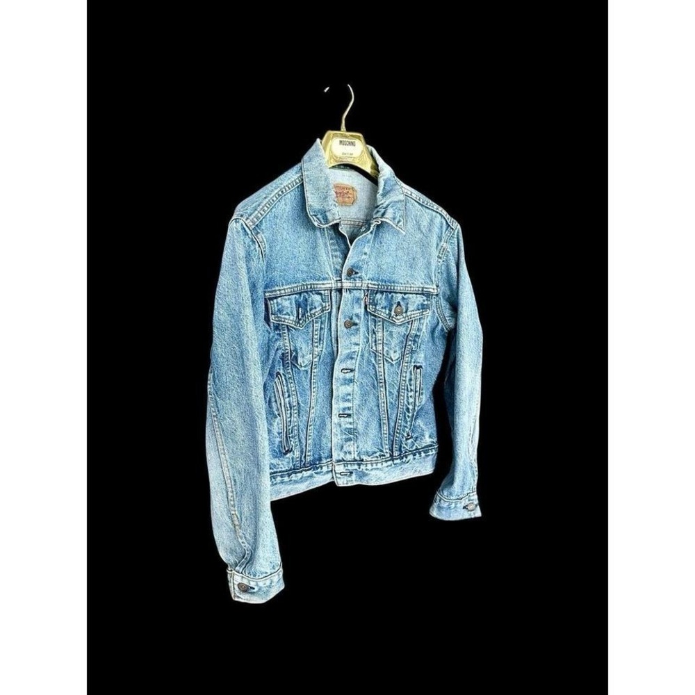 Vintage 1970s Levi's‎ Type 3 III Trucker Jacket Denim Made In USA Sz 42